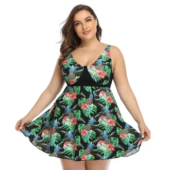 Plus Size Tankini Swimsuit Women over 50 Two-piece swimwear Underwire Tummy Control Bathing Suit