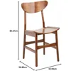 DCH1001D-SET2 Home Lucca Cherry Retro Dining Chair (Set of 2), Walnut 2