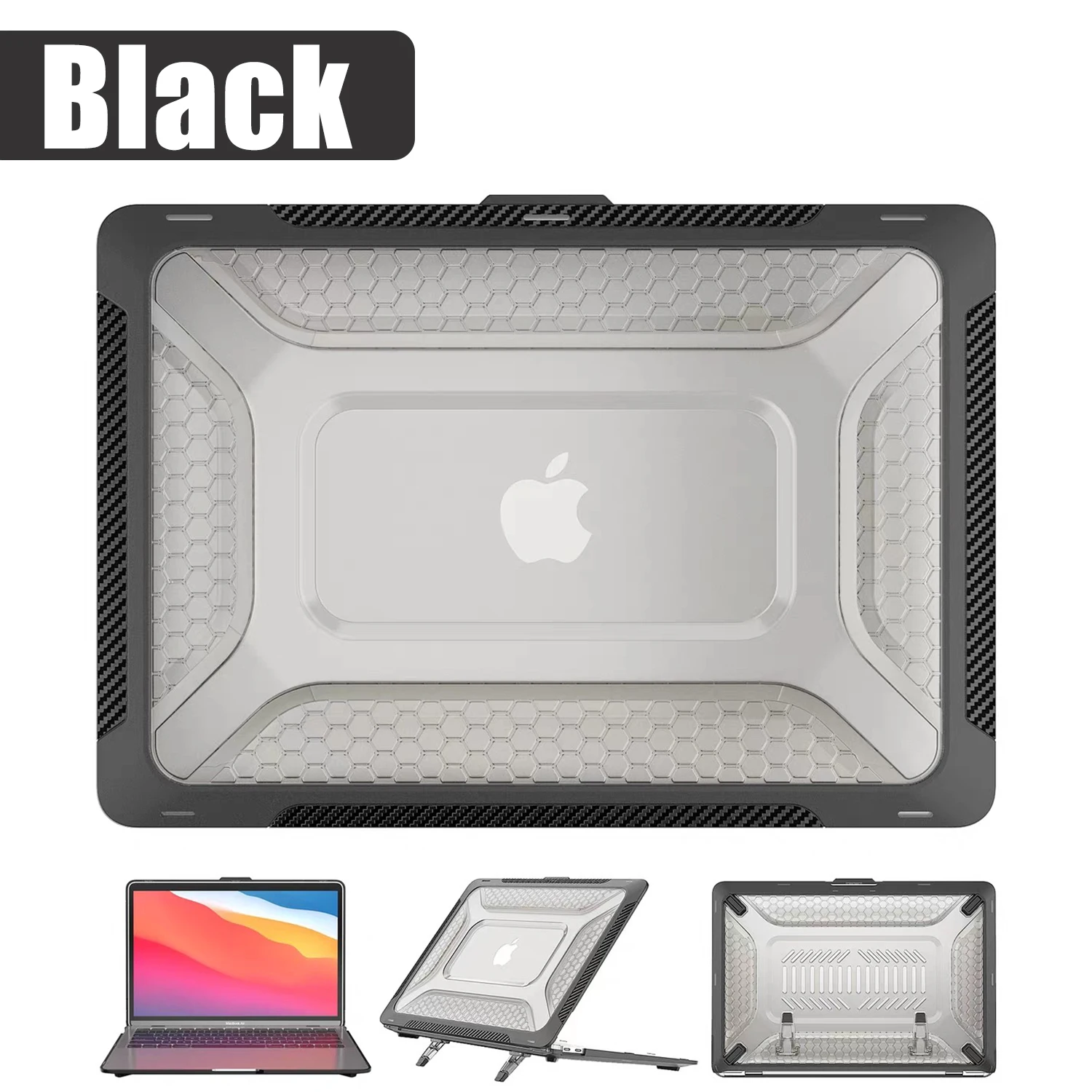 Coque de protection rigide robuste pour MacBook Pro 14 pouces M5/M4/M3/M2/M1, étui 2025-2021 pour MacBook 13.6 pouces