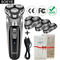 Men's Electric Shaver For Men Shaving Machine SOEYE Beard Trimmer 3D Floating Blade Washable USB Recharge Hair Cutting Machine 1