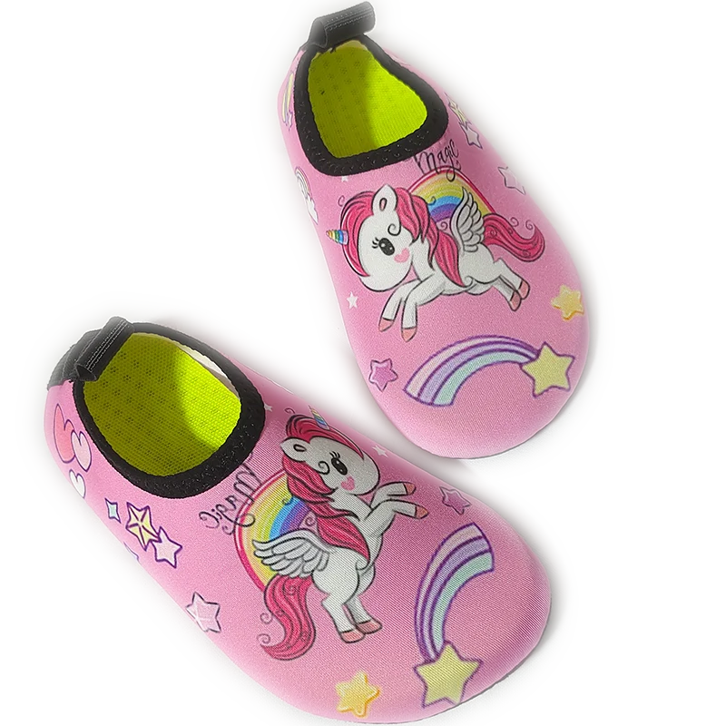 

Children Holiday Beach Barefoot Quick-Dry Aqua Shoes Boys Girls Soft Diving Wading Swim Shoes Indoor Yoga Socks Bathroom Shoes