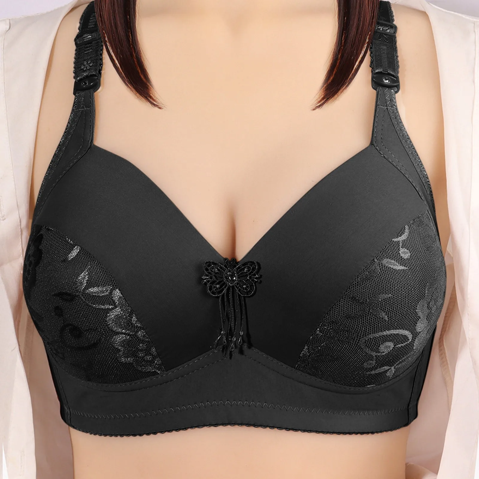 Large Size Bras For Women Push Up Seamless Underwear Bras Wireless