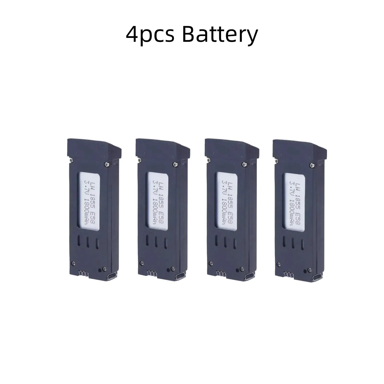 Focket Batteria RC Drone, Batteria Professionale 3pcs 3.7V Litio Drone Lipo Batteria di Ricambio con Cavo di Ricarica 3 in 1, Batteria Drone Quadricottero RC per E58 L800 S168 RC Aircraft (600