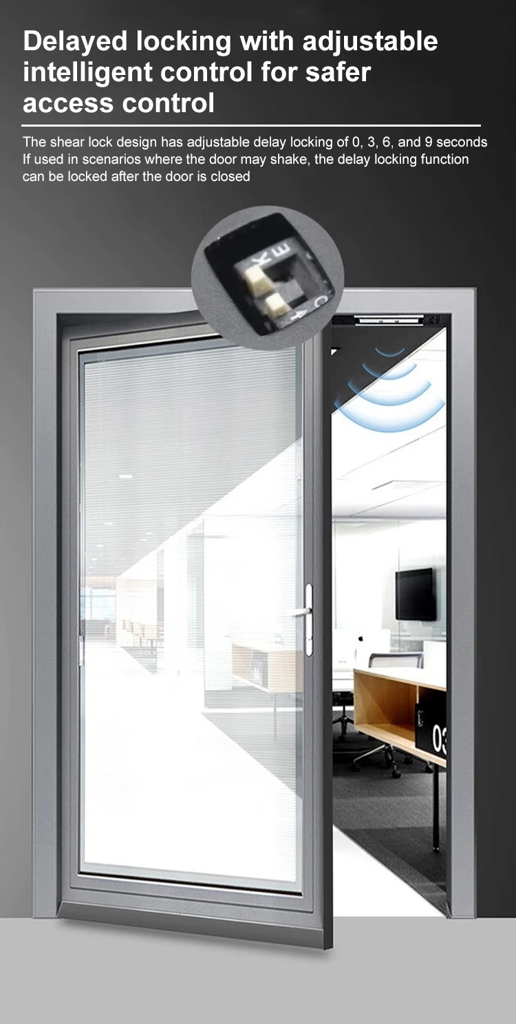 Electronic Shear Lock Access Control Electromagnetic Locking System Door Window