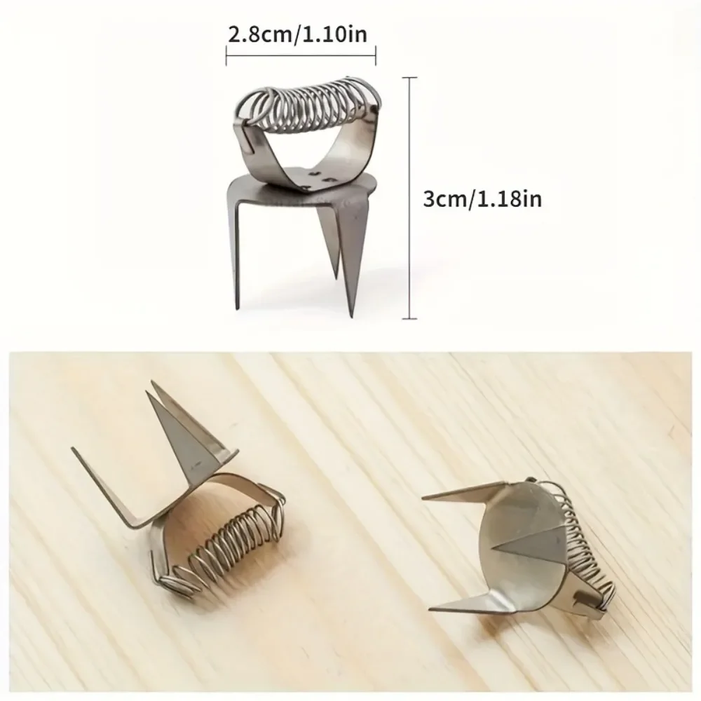 Pottery Glaze Tools Fingertip Dip Glaze Clip 2PCS DIY Stainless Steel Clip Tea Cup Small Ceramic Coloring and Glazing Tool