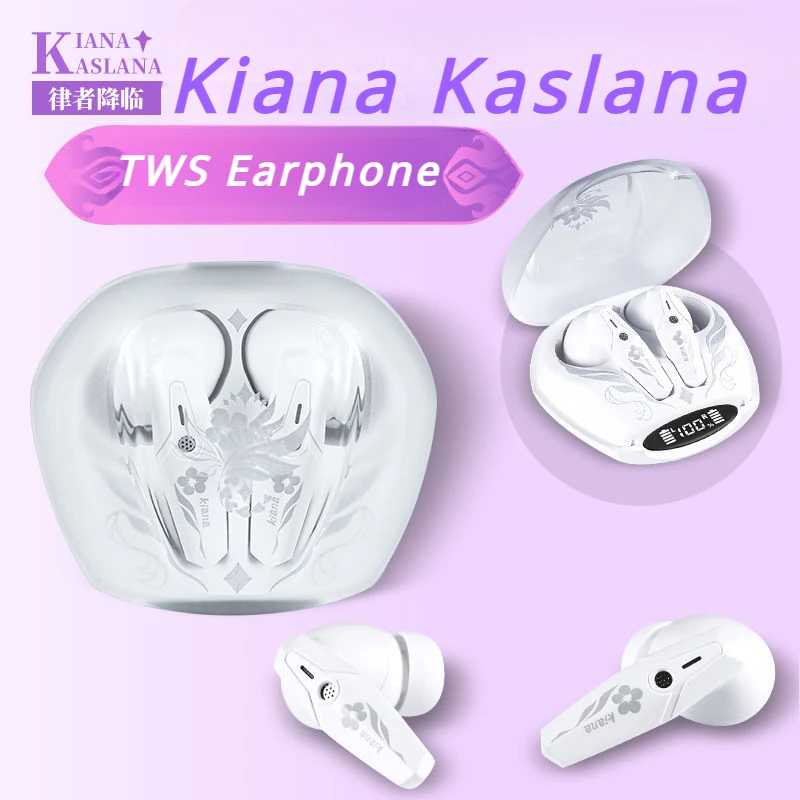 

Kiana Kaslana Honkai Impact 3 TWS Earphones Wireless Bluetooth 5.3 Portable HIFI Sound Quality Game Character Earbuds