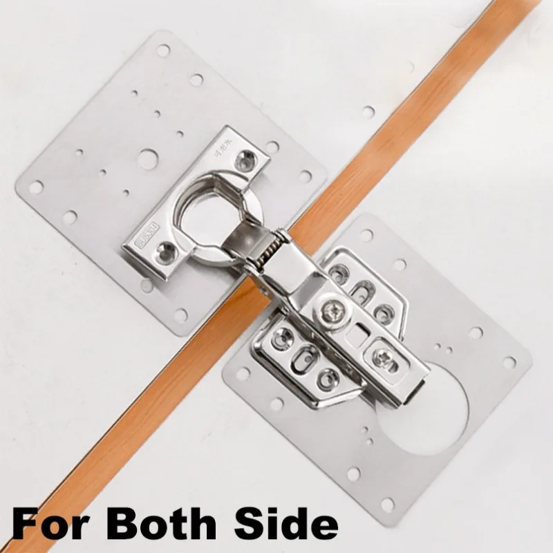 Rust Steel Cabinet Door Hinge Repair Plate Cabinet Reinforcement Mounting Both Side Damage Fixed hinge repair plates door hinges