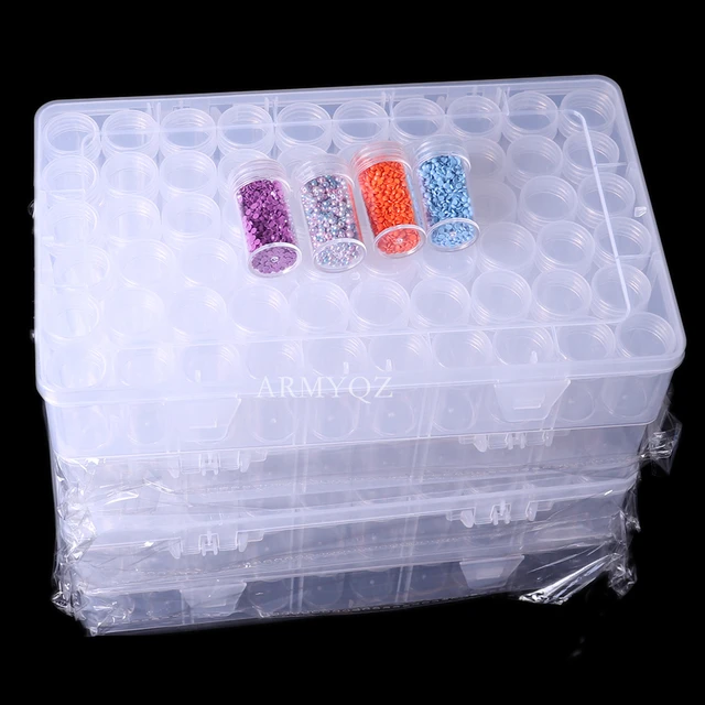64/28 Grids 5D DIY Diamond Painting Drill Boxes Jewelry Box Rhinestone  Embroidery Crystal Bead Organizer Storage Case Container - AliExpress