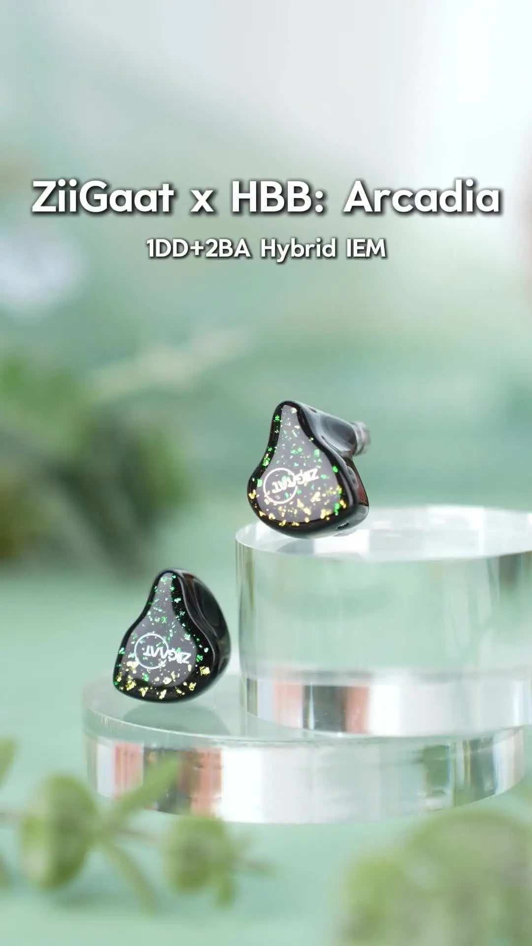 ZiiGaat x HBB Arcadia 1DD+2BA Drivers Hybrid IEM Hifi Earphones