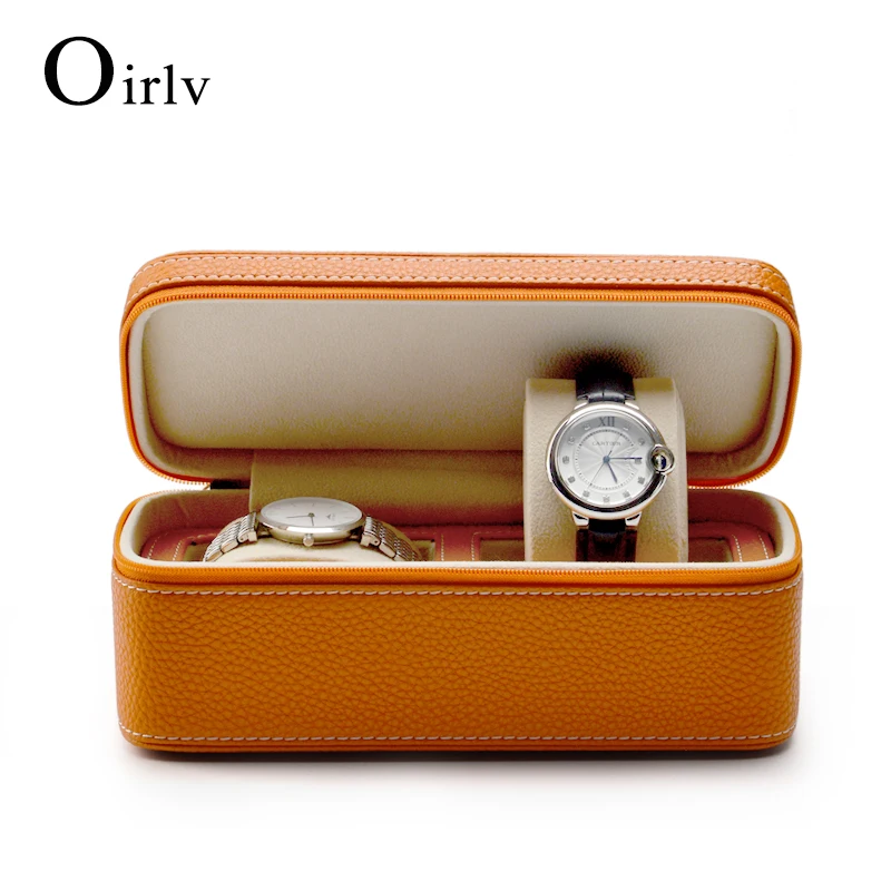 Oirlv Watch Bag Black Pu Leather Wrist Watch Case With Zipper Travel  Portable Jewelry Box Two Layer Of Cowhide Watch Organizer - Jewelry  Packaging & Display - AliExpress