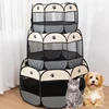 Portable Foldable Cat Tent Cat House Portable Folding Outdoor Travel Pet Tent Cats and dogs delivery room pets octagonal cage