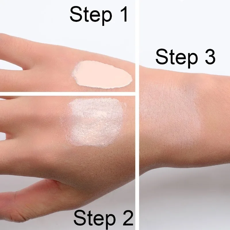 4 in 1 Foundation Liquid Hydrating Medium Full Coverage Concealer SPF 50+ Longwearing Waterproof Foundation Natural Face Makeup 4