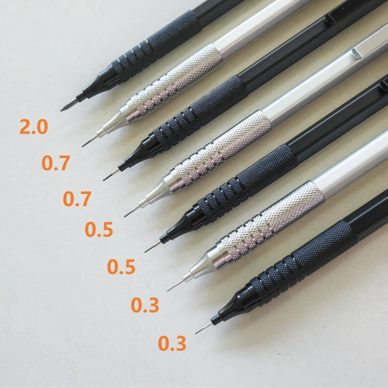 0 3 0 5 0 7 2 0mm Mechanical Pencil Low Center Of Gravity Metal Drawing 0-3-0-5-0-7-2-0mm-mechanical-pencil-low-center-of-gravity-metal-drawing