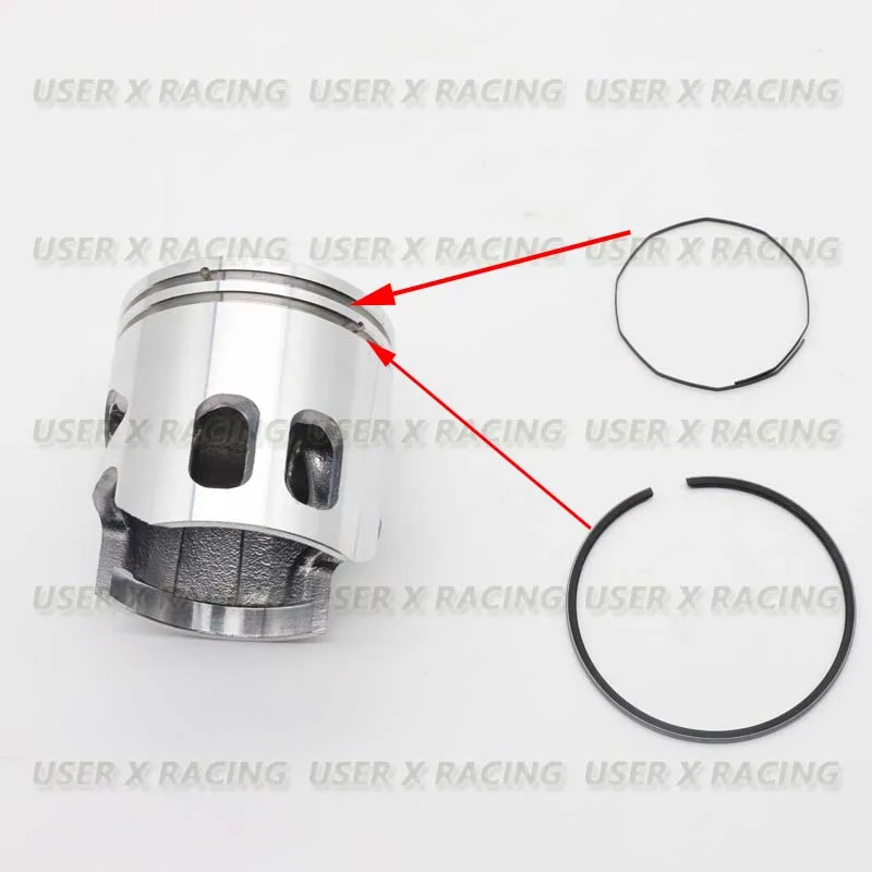 USERX Universal Motorcycle ATV70cc Piston Ring Set 47mm for Yamaha Jog Minarelli 1PE40QMB Pedal Kick scooter ATV Parts