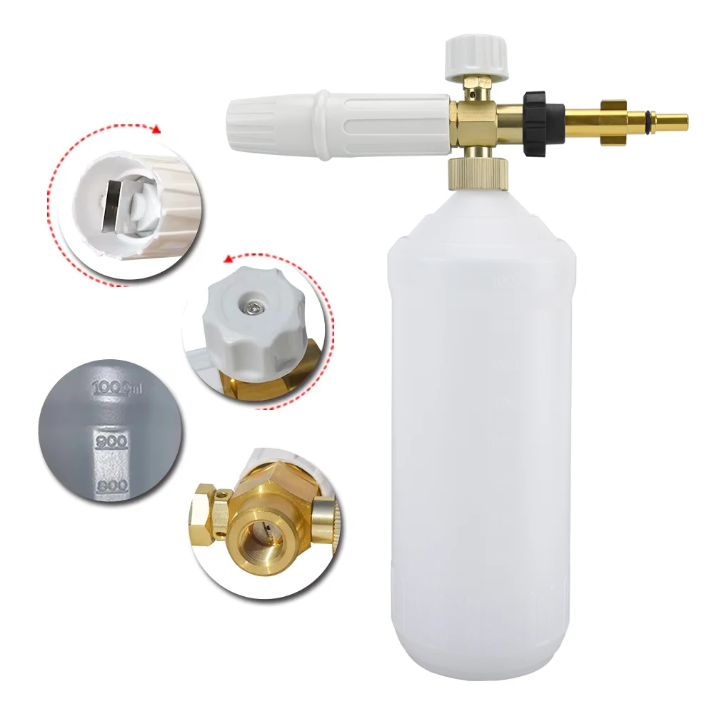 Car Soap Foam Wash Snow Foam Lance Foam Generator High Pressure Soap Foamer Car Wash Foam Cleaner for BOSCH Pressure Washer AQT 3