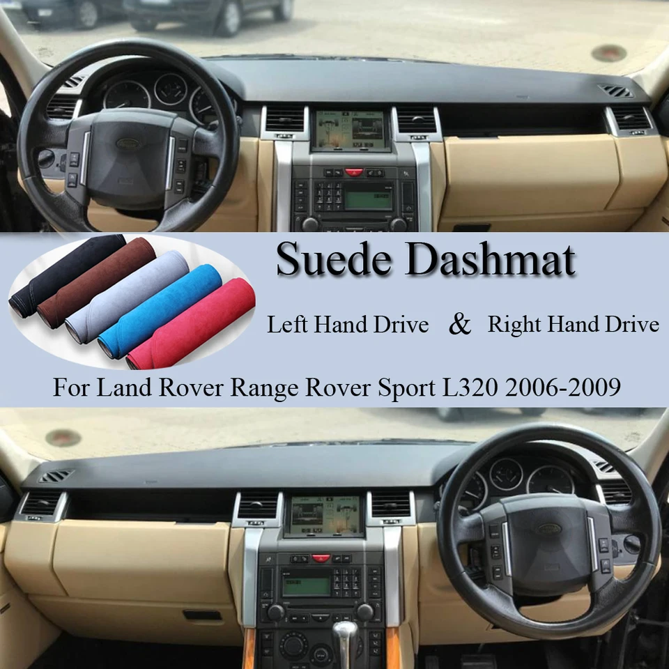 Couverture De Tableau De Bord Sur Mesure Pour Land Rover Range Rover Sport / Discovery 3 & 4 - Polyester - 2