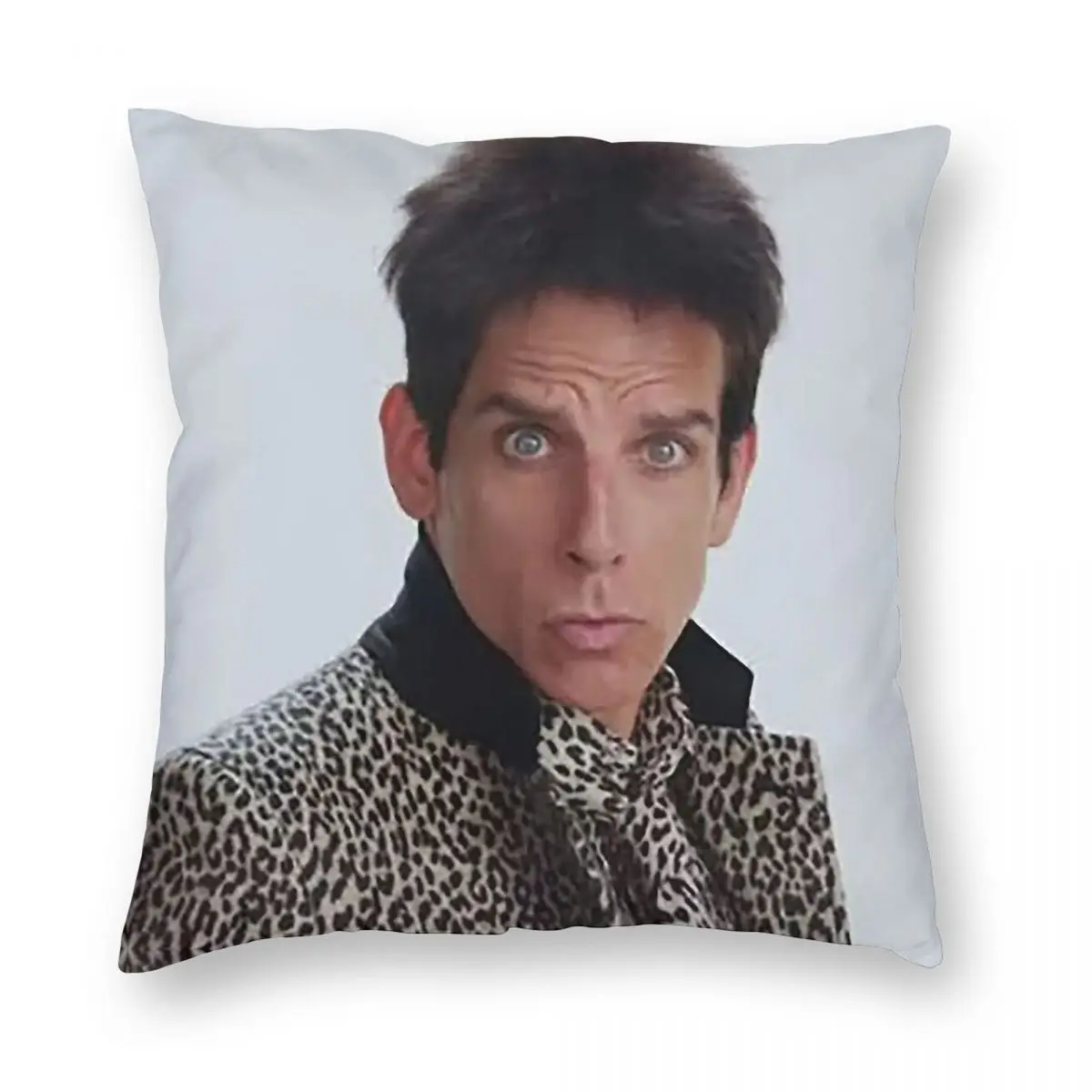 Zoolander 응시 블루 스틸 스퀘어 베개 커버 폴리 에스터 리넨 벨벳 패턴 우편 장식 베개 케이스 자동차 쿠션 커버 도매