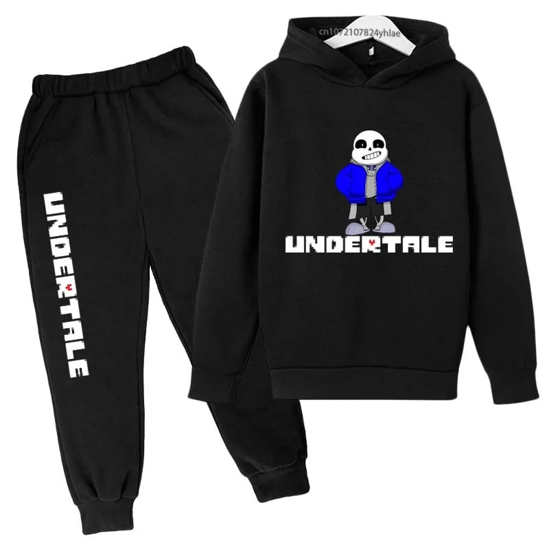 Kinder Frühling Herbst Undertale Heißer Cartoon Spiel Drucken Pullover Hoodie + Jogging Hosen 2 stücke Trainingsanzüge 2-13 jahre Kinder Kleidung