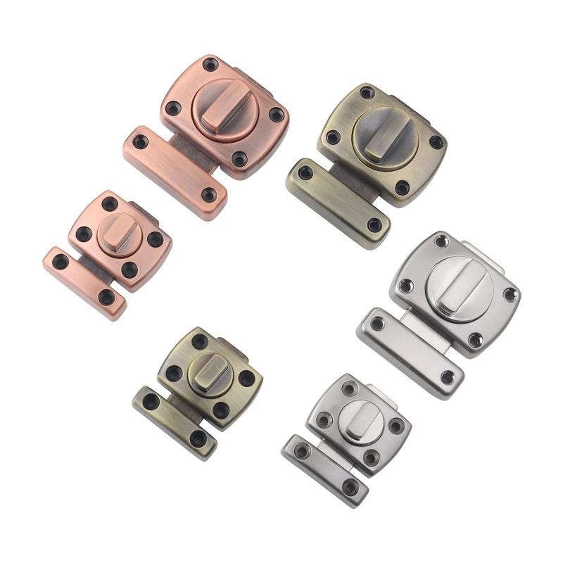 Universal Door Latch Zinc Alloy Door Buckle Bedroom Bathroom Deadbolt Anti-theft Lock door latch