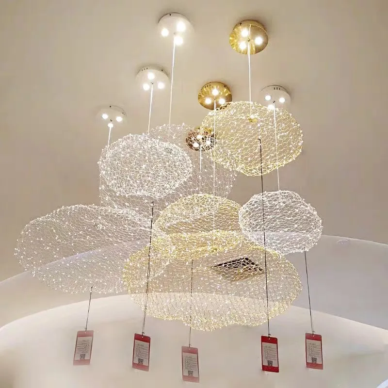 Floating Cloud Lamp Pendant Lights For Hotel Restaurant Office Bar Lighting Art Design Suspended Light LED Luminaire pendant lights pendant lamp vintage pendant lights
