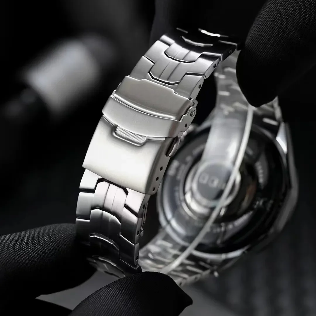 Luxury Stainless Steel Strap - 22mm Metal Band Wrist Bracelet
