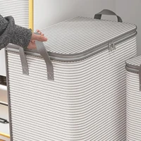 Large Capacity Quilts Storage Bags with Lids and Reinforced Handle Bags for Bedding and Clothes Organization 1