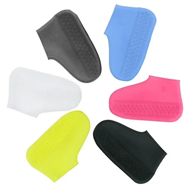 1 Pair Waterproof Shoe Covers Silicone Anti-Slip Rain Boots Unisex Sneakers Protector Outdoor Rainy Day Rain Shoe Cover shoe covers rain shoe covers silicone shoe covers rain shoe protector