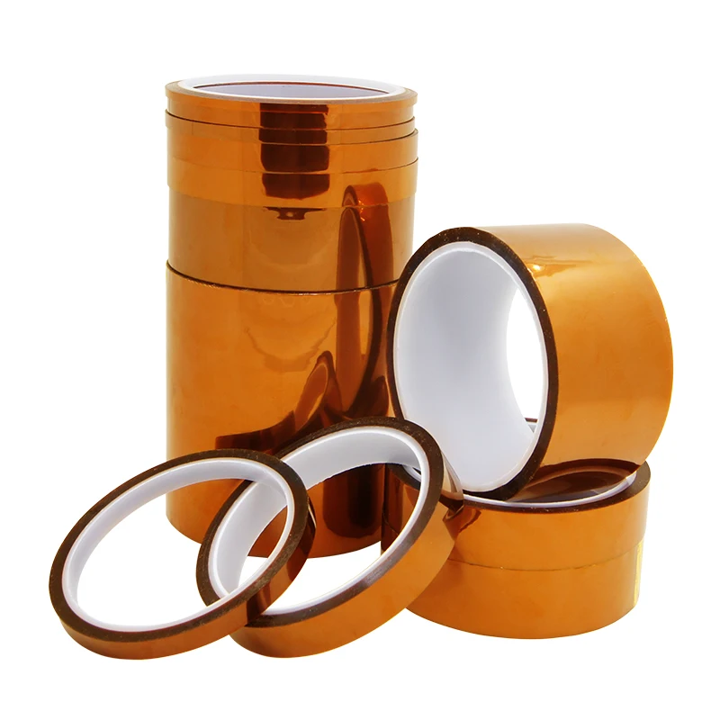 3D Printer Parts High Temperature Resistant Heat BGA Kapton Polyimide Insulating Thermal Insulation Adhesive Tape 3~100MM *33M