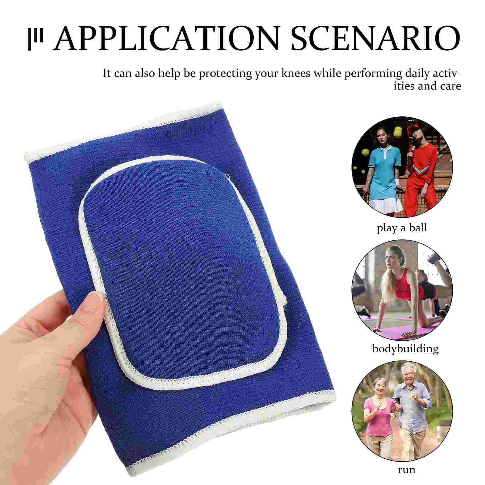 Thick Sponge Elastic Knee Pads Adult Brace Wear Resistant Portable Support Team Sports Volleyball Yoga Men Women Children