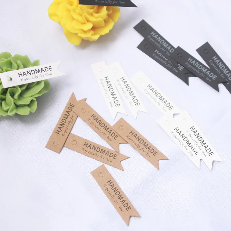 Candle Decorative Label Handmade Lettering Sticker Candle Making Kit Garment Tags for Candy Gift Exquisite Gift Tag 10/20/50 PCS