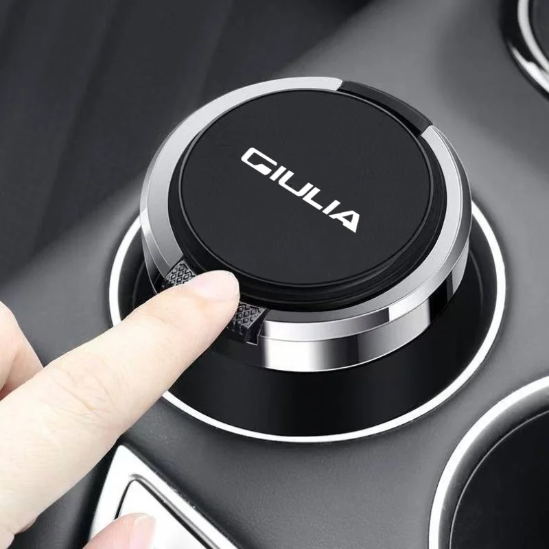 자동차 재떨이 담배 재 홀드 컵 LED 라이트 자동차 재떨이 Alfa Romeo GIULIETTA MITO GIULIA SPORTIVA 자동차 액세서리