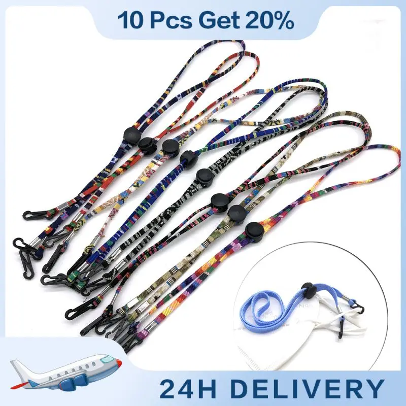 

Eyewear Rope Ethnic Pattern Adjustable Masks Rope Glasses Accessories Face Mask Hanging Nylon Sunglasses Chain New Neck Holder