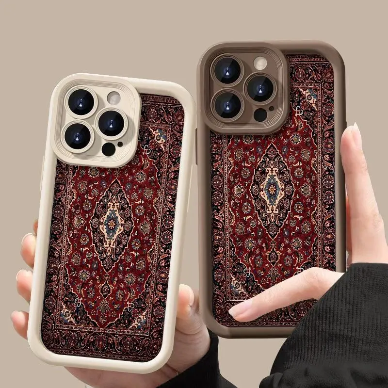 Retro-Inspired Bumper Phone Case with Durable Silicone TPU Cover