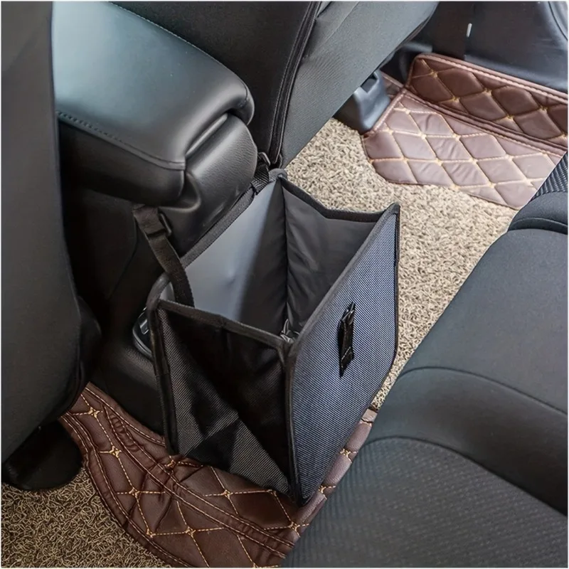 Foldable Car Trash Can, Large Capacity Car Hanging Waterproof Leakproof Trash Can Storage Bag, Car Interior Accessories Foldable Car Trash Can, Large Capacity Car Hanging Waterproof Leakproof Trash Can Storage Bag, Car Interior Accessories