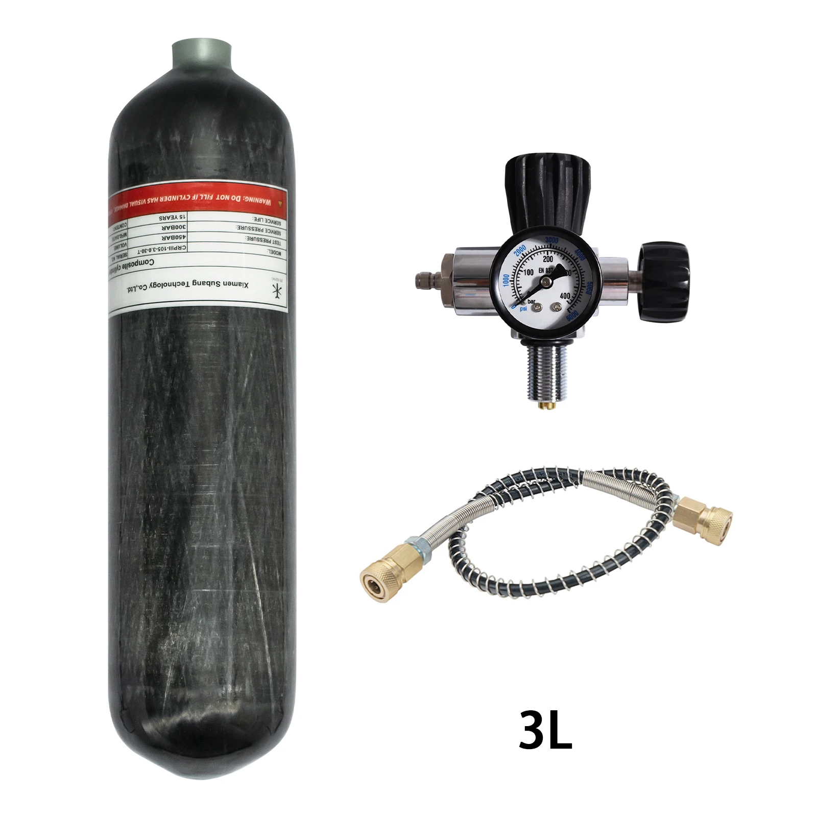 ini réservoir de plongée portable de 1 L en aluiniu aéronautique de
