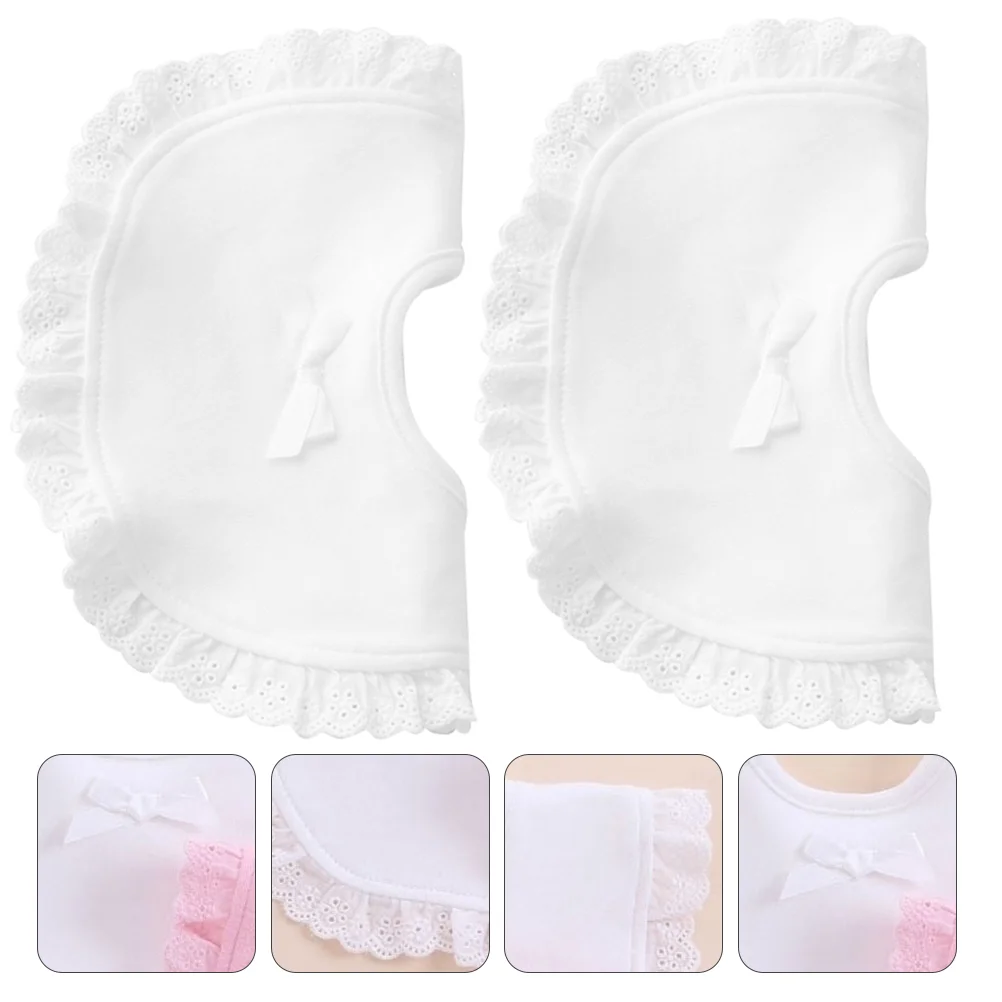 

2 Pcs Baby Bib Toddle Burp Cloth Dining Bibs Cotton Newborn Home Saliva Towel Princess Drooling Infant