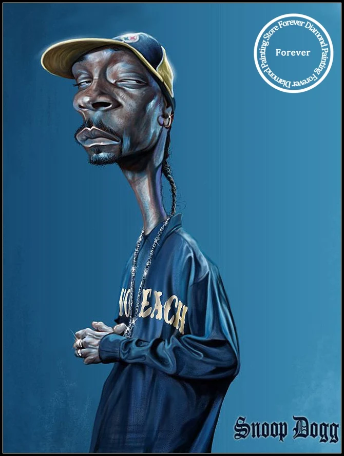 SNOOP DOGG アート Snoop Dogg Singer Music Star Diamond Painting Gangsta Rap
