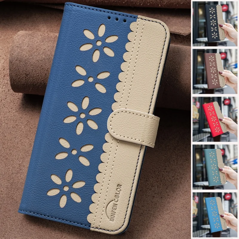 Magnetic Leather Flip Wallet Card Case Phone Cover Coque