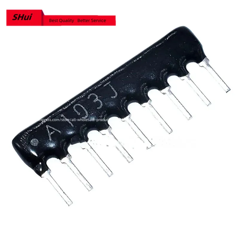 10PCS A09-103/102/472/104 SIP-9 Commoned Resistor Network Array 9PIN (1K 2K 3.3K 4.7K 10K 22K 100K 33K 47K 100R 220R 470R 330R