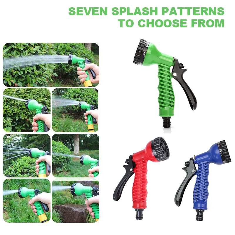 

High Pressure Water Gun 7 Styles Car Wash Garden Adjustable Nozzle Hose Watering Gun Lawn Hose Multifunction Irrigation Sprayer