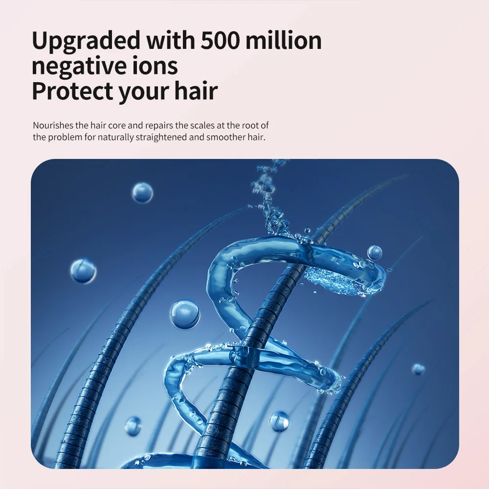 Hair Dryer High-Speed Quick Drying 1600W Air Brush Hairdryer Negative Ions Blow Dryer Professional Strong Power Dryer Salon Tool 4