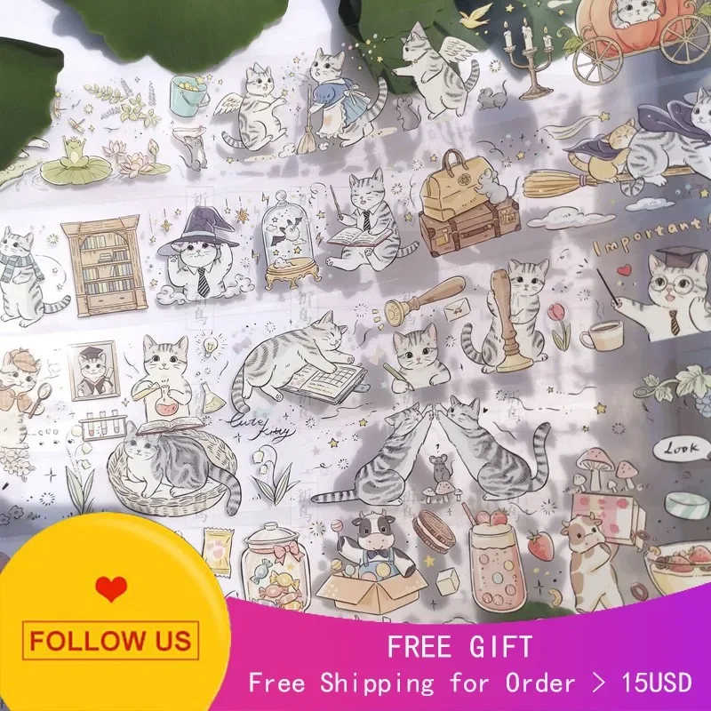 

1 Loop Meow Cute cat Salt Work Sweet Moo Milk Candy Pet Tape