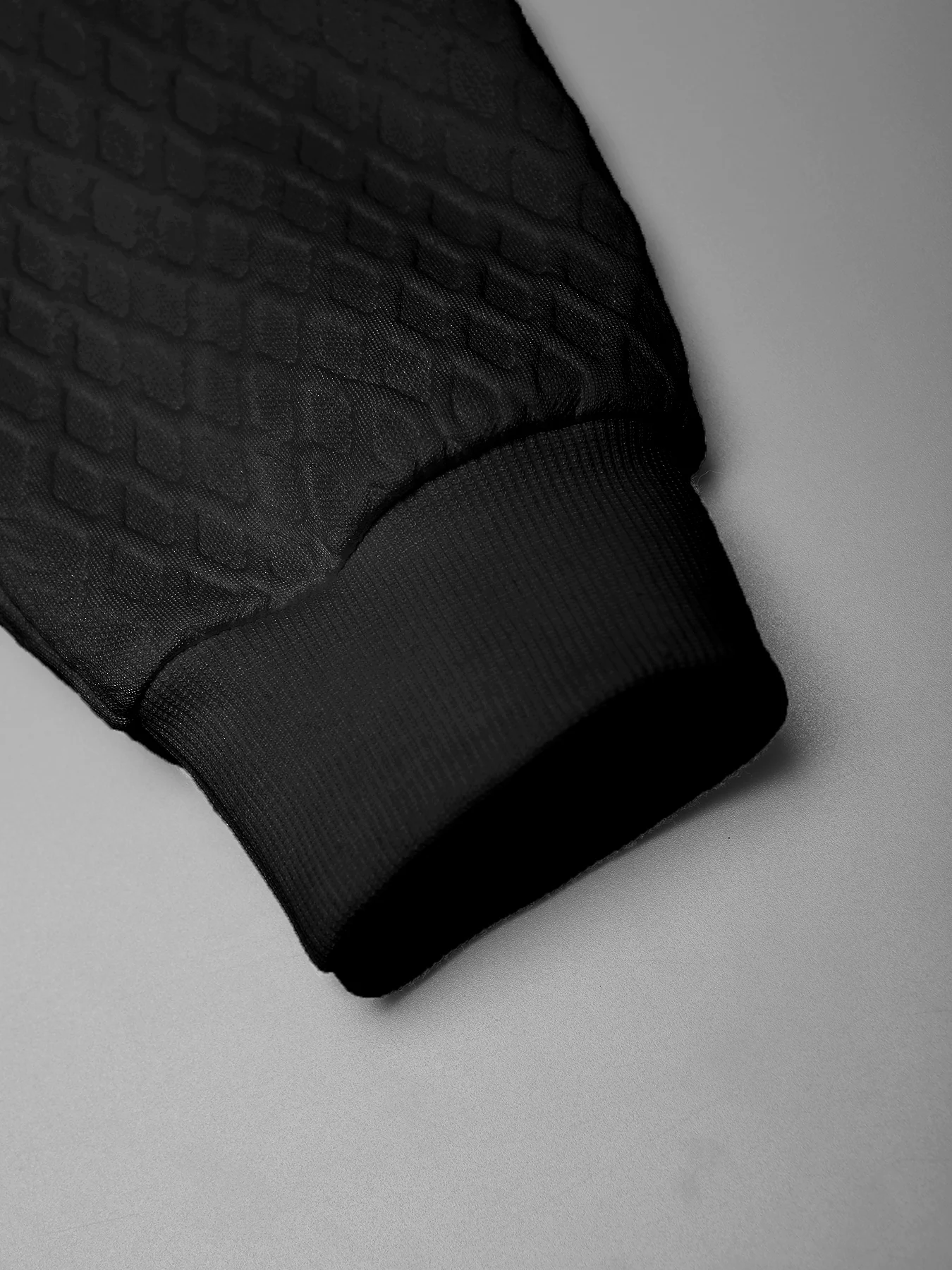 Men's Casual Loungewear, Premium Textured Polo Collar Top & Elastic Waist Tapered Pants - 6