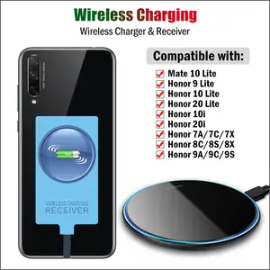 wasserette boog Verspilling Qi Wireless Charging for Huawei P20 Pro P30 P40 Lite P50 P10 Plus Wireless  Charger Pad Mount USB Receiver Type-C Adapter _ - AliExpress Mobile
