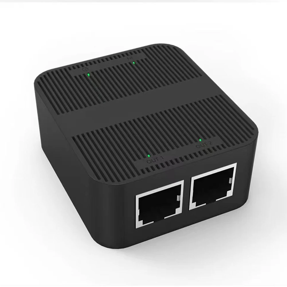 1 to 2 이더넷 스위치 커넥터, 2 포트 RJ45 이더넷 스위처 스플리터, 100Mbps, 두 장치 온라인 동시 연결