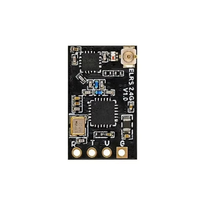 Gros plan sur le logo BETAFPV et les inscriptions du récepteur Nano pour drone FPV.