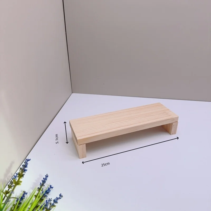 Elegant Wooden Display Risers for Crafts, Jewelry, and Collectibles
