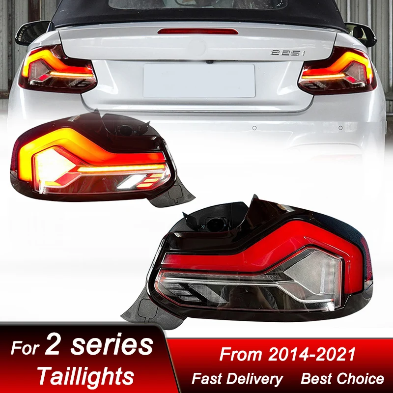 

Автомобильные задние фары для BMW 2 серии F22 M2C 2014-2021, новый стиль, задняя фара, динамический сигнал поворота, задняя фара в сборе