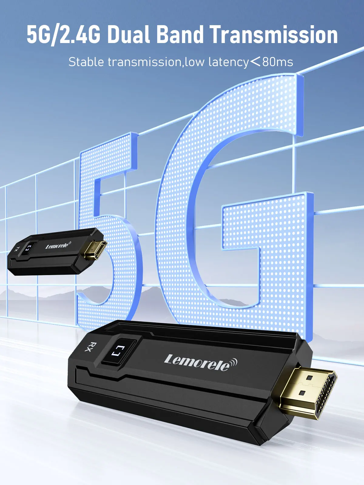 Lemorele ワイヤレス hdmi 送受信機セット Lemorele ワイヤレス hdmi 送受信機セット 小型 8台送信機増設