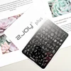 Christmas Nail Art Stamping Plate Winter Snowflake Stainless Steel Printing Template 9.5*14cmFrench Gel Polish Printing Stamp 6